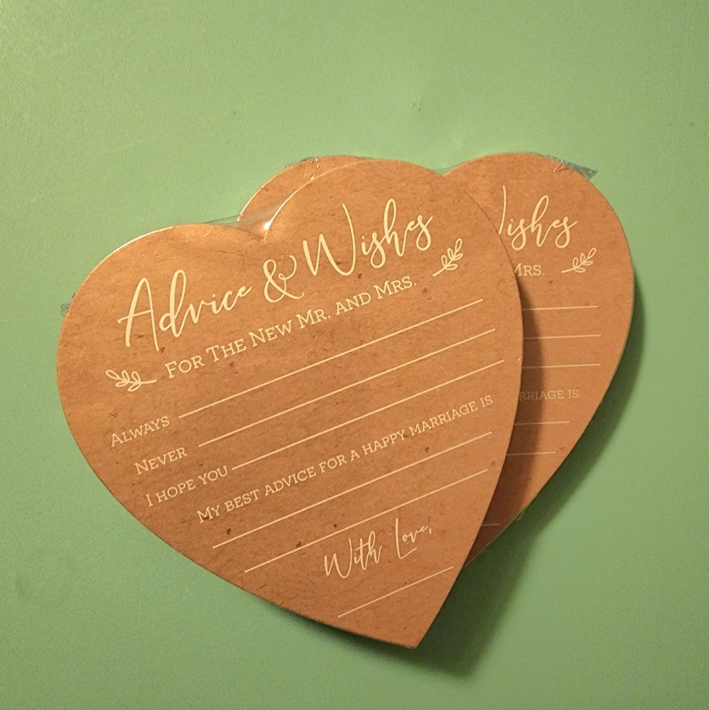 NEW Advice Cards - Wedding